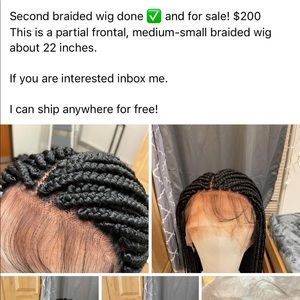 Frontal Braided wig